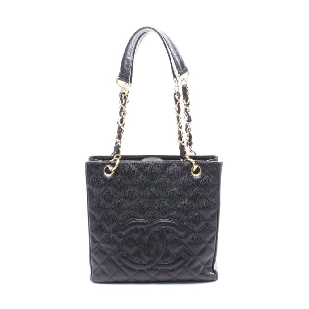 Chanel Matelasse PST Tote Bag Black Caviar